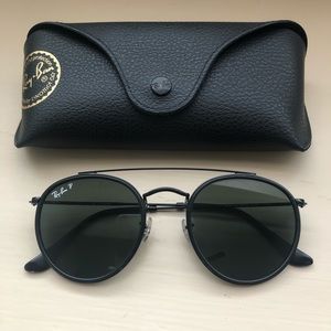 Rayban Polarized Sunglasses, Round Double bridge